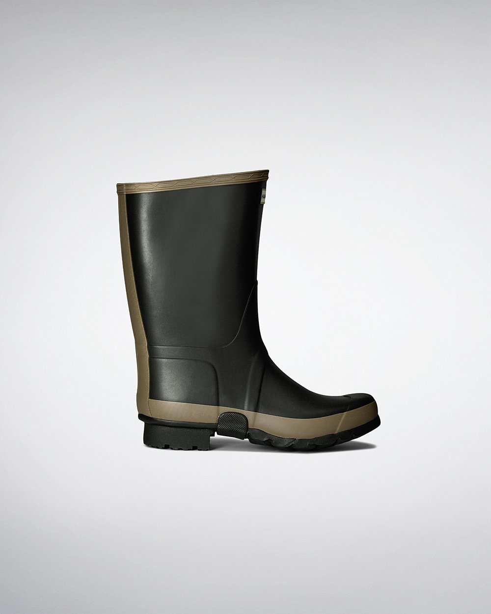 Hunter Gardener Short Rain Boots - Shop Online Mens Dark Olive - RUGKCT045